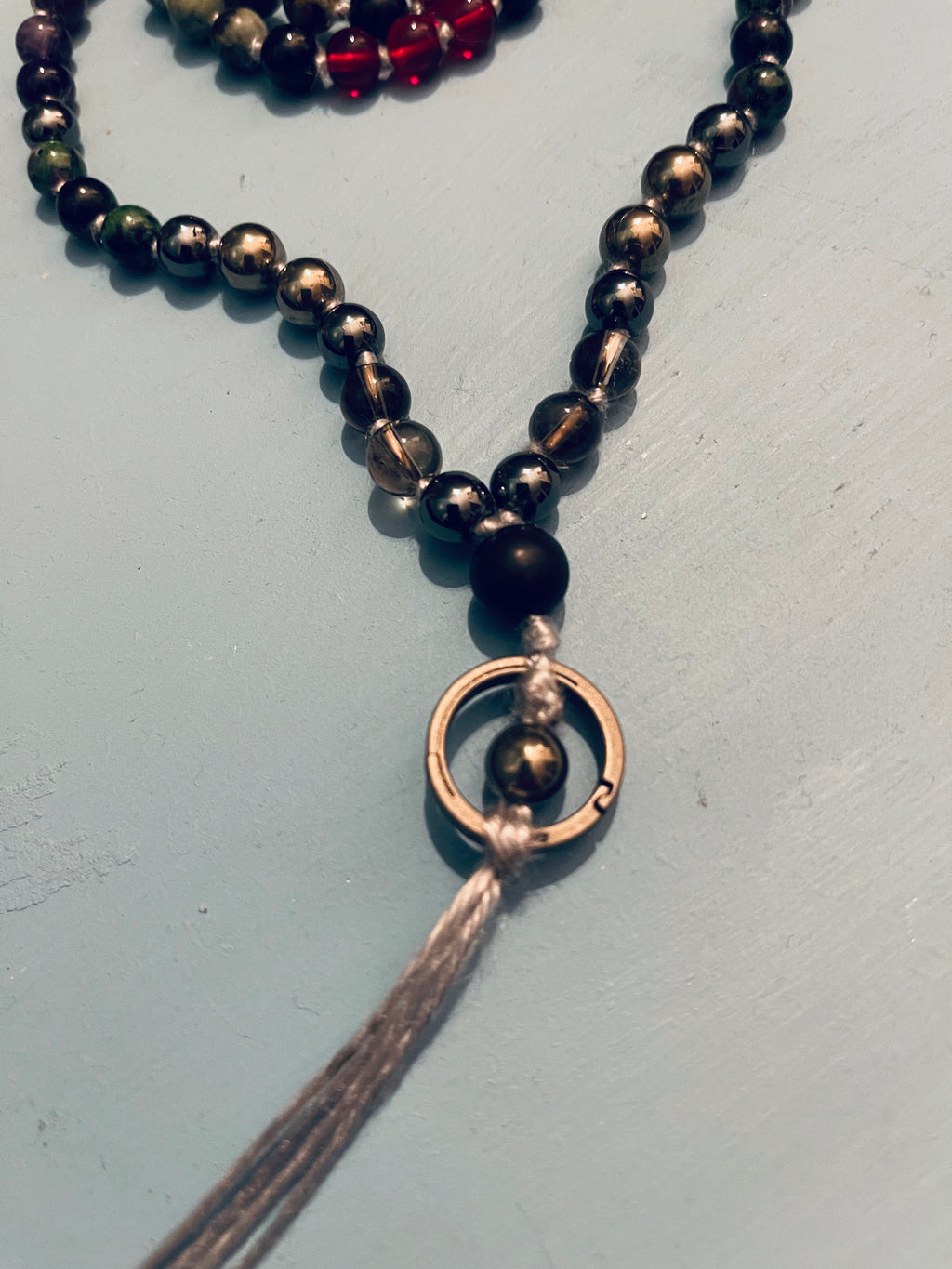Bespoke Hand-Knotted Mala with Silver Soul Cord and Guided Meditation