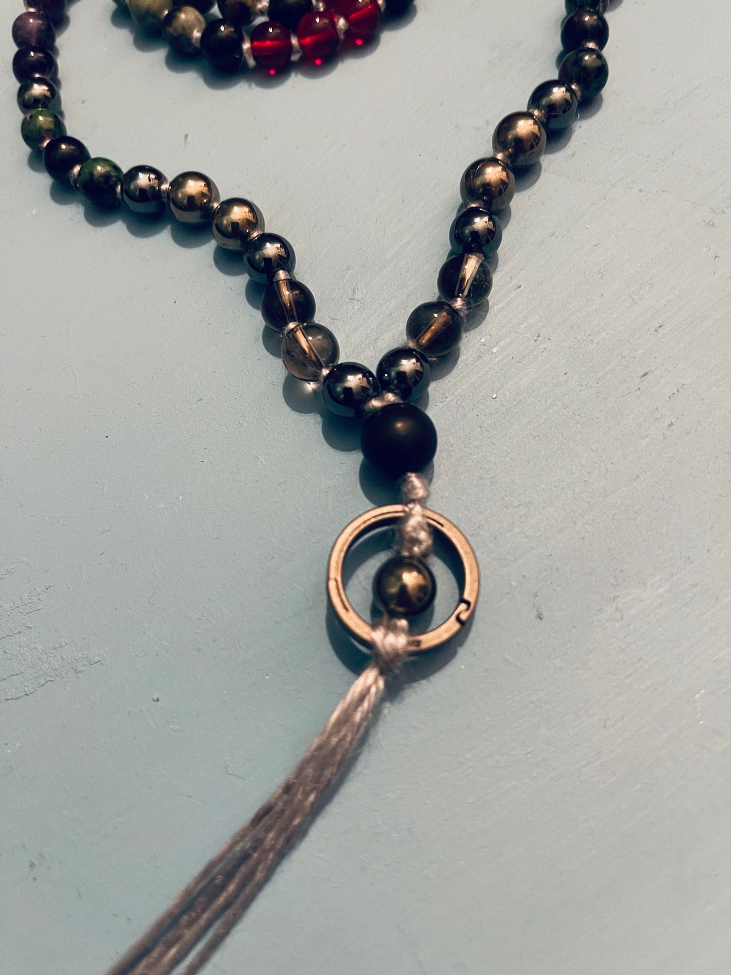 Bespoke Hand-Knotted Mala with Silver Soul Cord and Guided Meditation