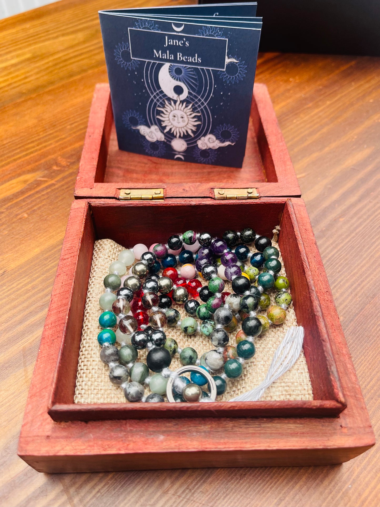 Bespoke Hand-Knotted Mala with Silver Soul Cord and Guided Meditation