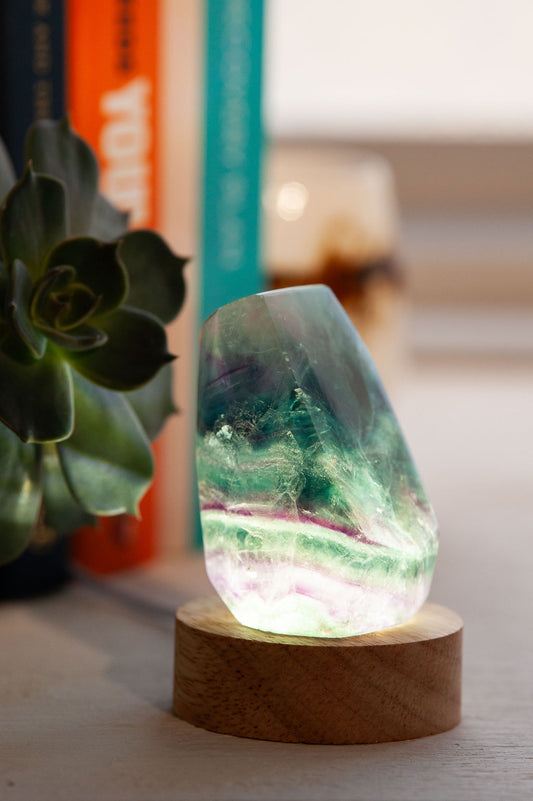 Fluorite Glow Lamp (Small) | Soft LED Crystal Light
