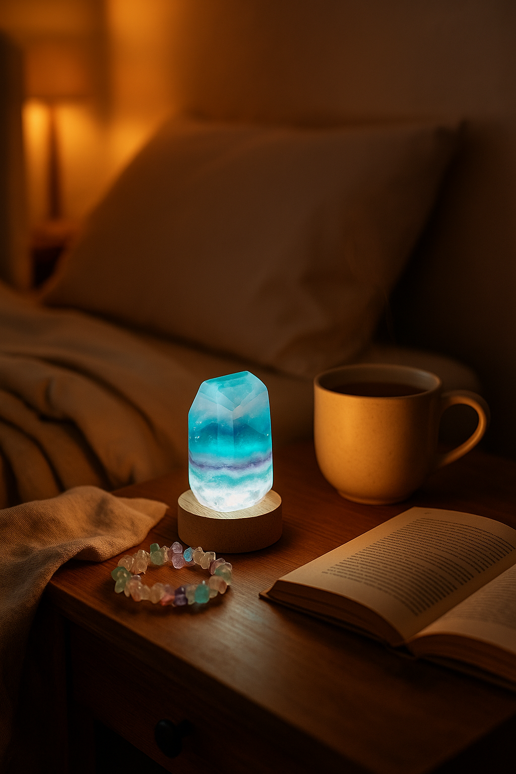 Fluorite Glow Lamp (Small) | Soft LED Crystal Light